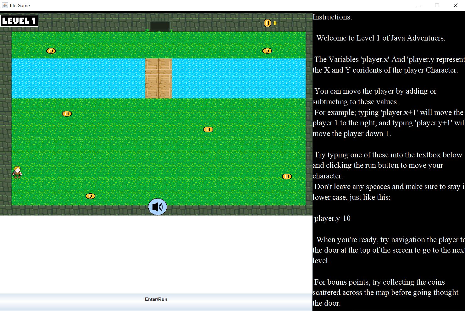 Image of level on from my learn java game